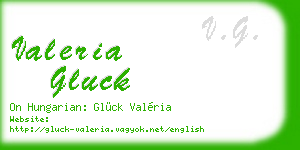 valeria gluck business card