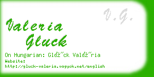 valeria gluck business card